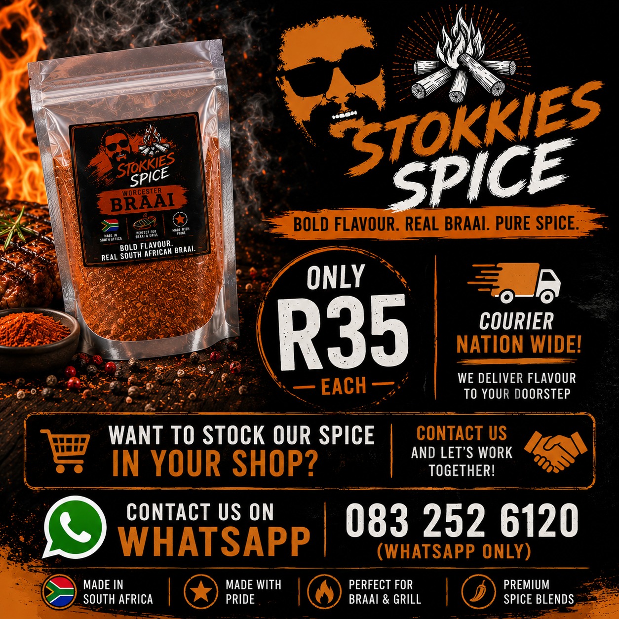 Stokkies Spice Worcester Braai product advert